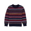 Status Quo Boys Jacquard Round Neck Sweater
