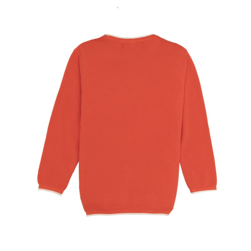 Boys Solid Round Neck Sweater