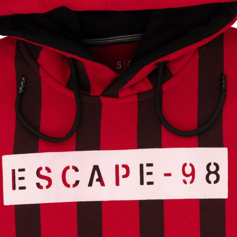 Boys Striped Hooded Sweatshirt