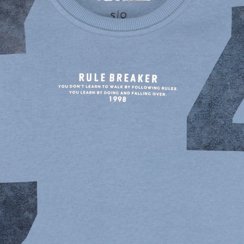 Boys Solid Round Neck Sweatshirt