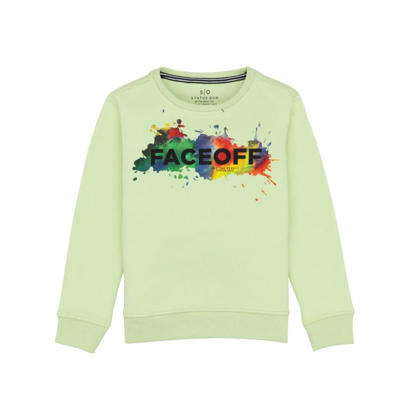 Boys Printed Round Neck Sweatshirt