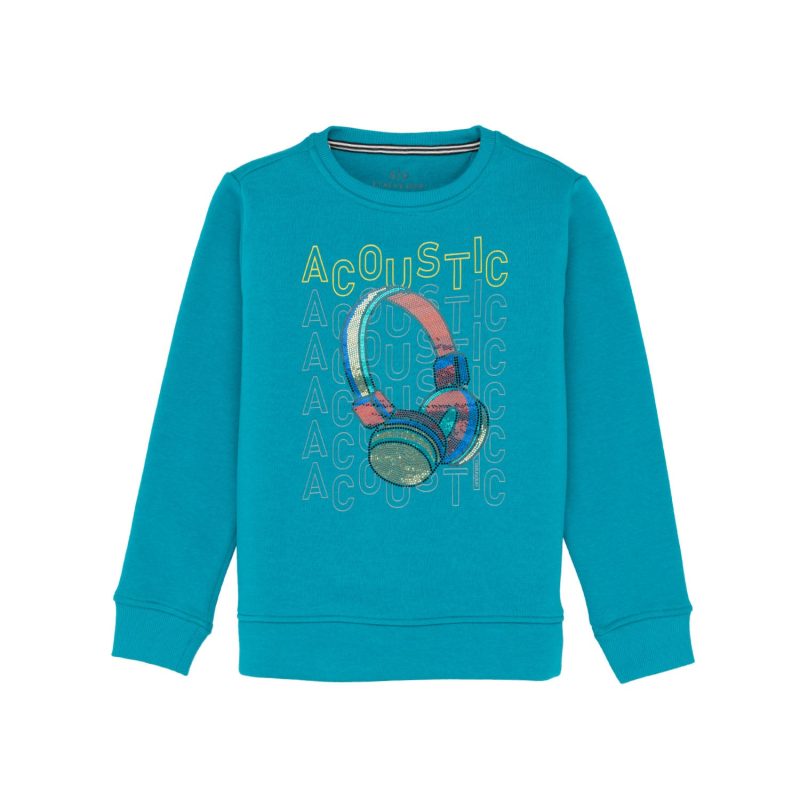 Boys Printed Round Neck Sweatshirt