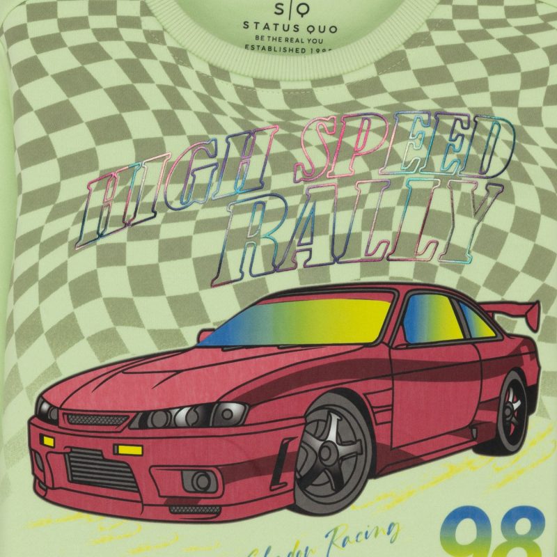 Boys Printed Round Neck Sweatshirt