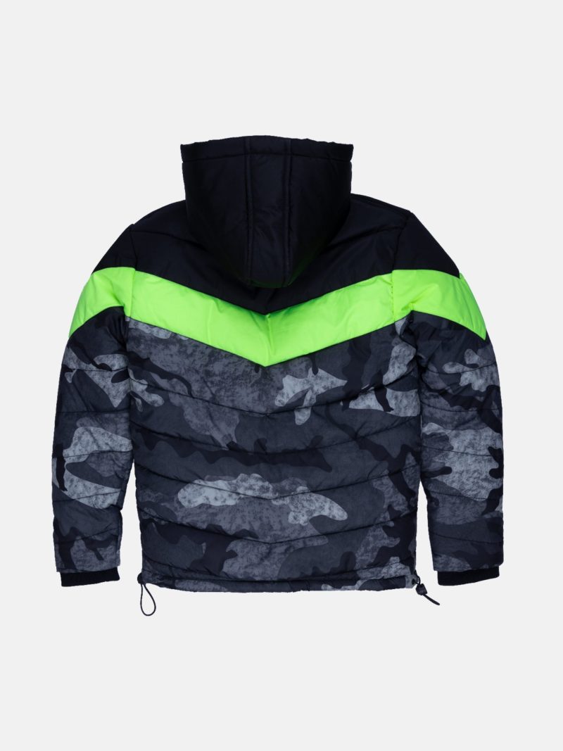 Status Quo Boys Quilted Hooded Jacket