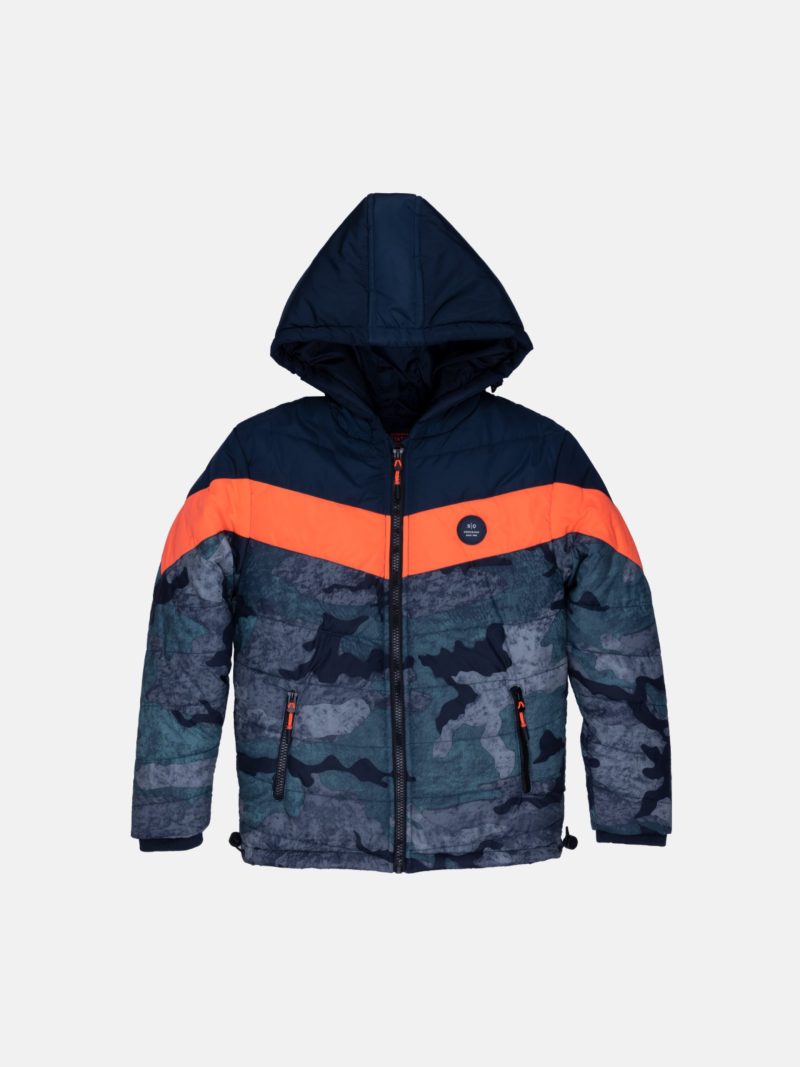 Status Quo Boys Quilted Hooded Jacket