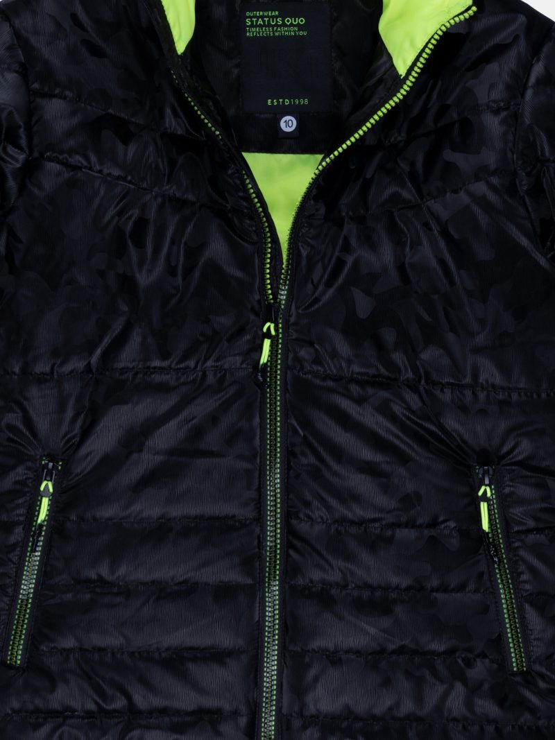 Boys Quilted Hooded Jacket