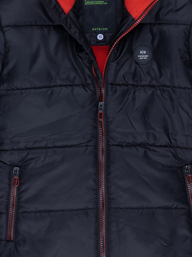 Boys Quilted Hooded Jacket