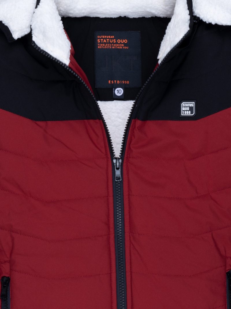 Status Quo Boys Colourblocking Hooded Jacket