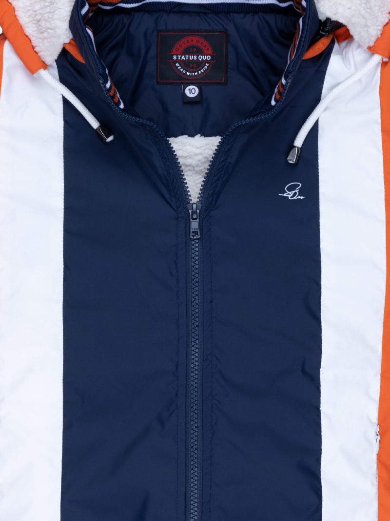 Status Quo Boys Colour Blocking Hooded Jacket