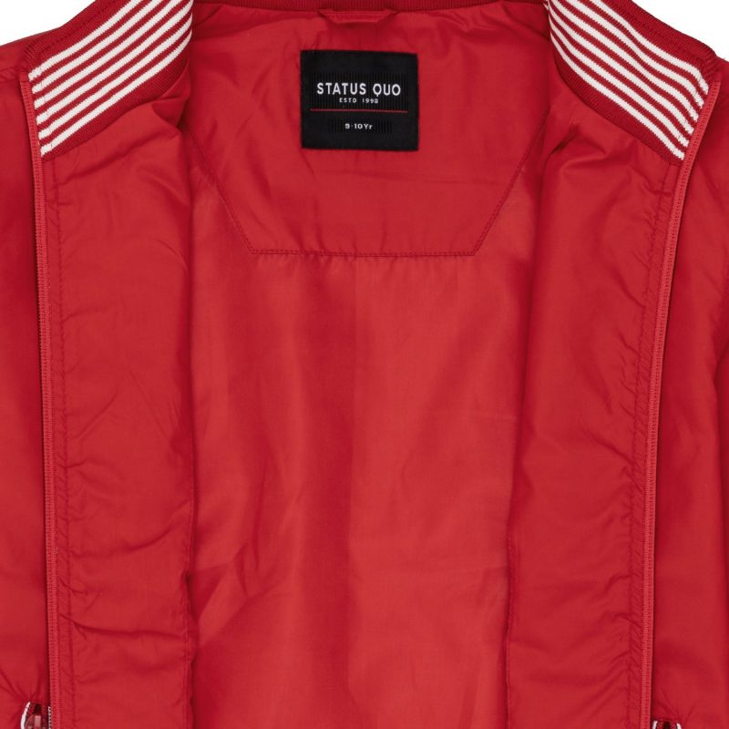 Boys Solid High Neck Jacket