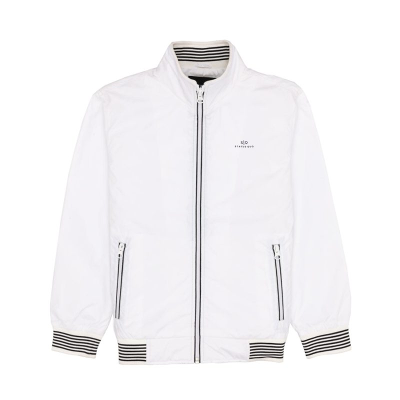 Boys Solid High Neck Jacket