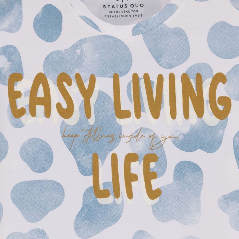 Status Quo Boys All Over Printed Round Neck T-Shirt