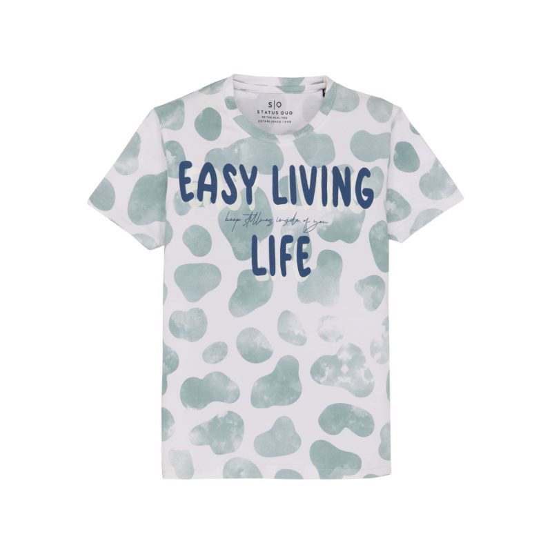 Status Quo Boys All Over Printed Round Neck T-Shirt