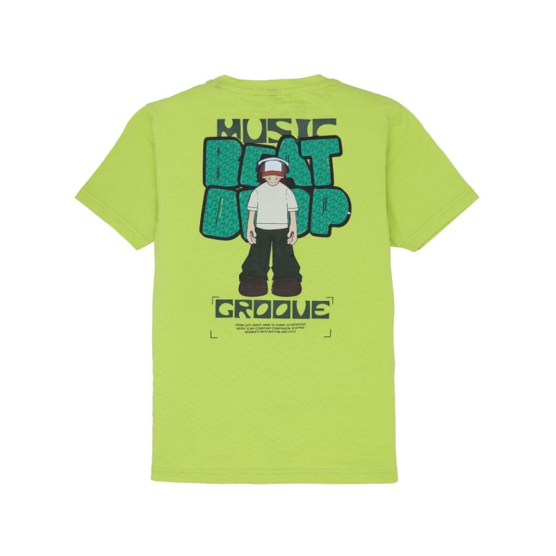 Status Quo Boys Graphic Print Round Neck Half Sleeves Regular Fit Tshirt