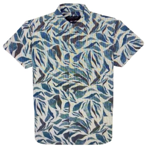 Status Quo Boys Abstract Print Collared Neck Half Sleeves Regular Fit Shirt