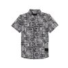 Status Quo Boys Abstract Print Collared Neck Half Sleeves Regular Fit Shirt