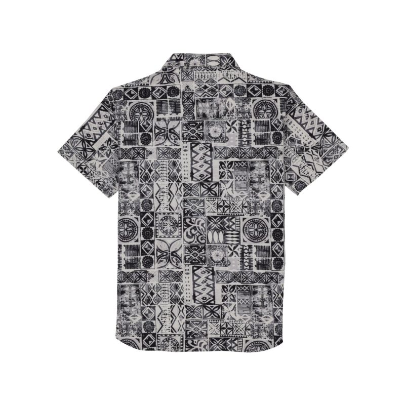 Status Quo Boys Abstract Print Collared Neck Half Sleeves Regular Fit Shirt