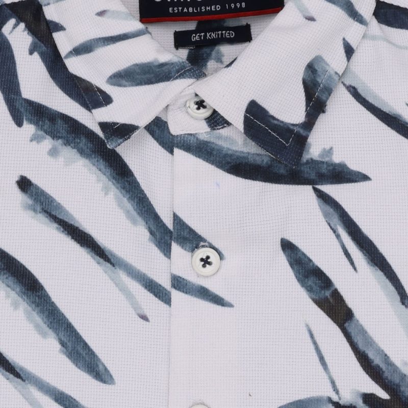 Status Quo Boys Graphic Print Collared Neck Half Sleeves Regular Fit Shirt