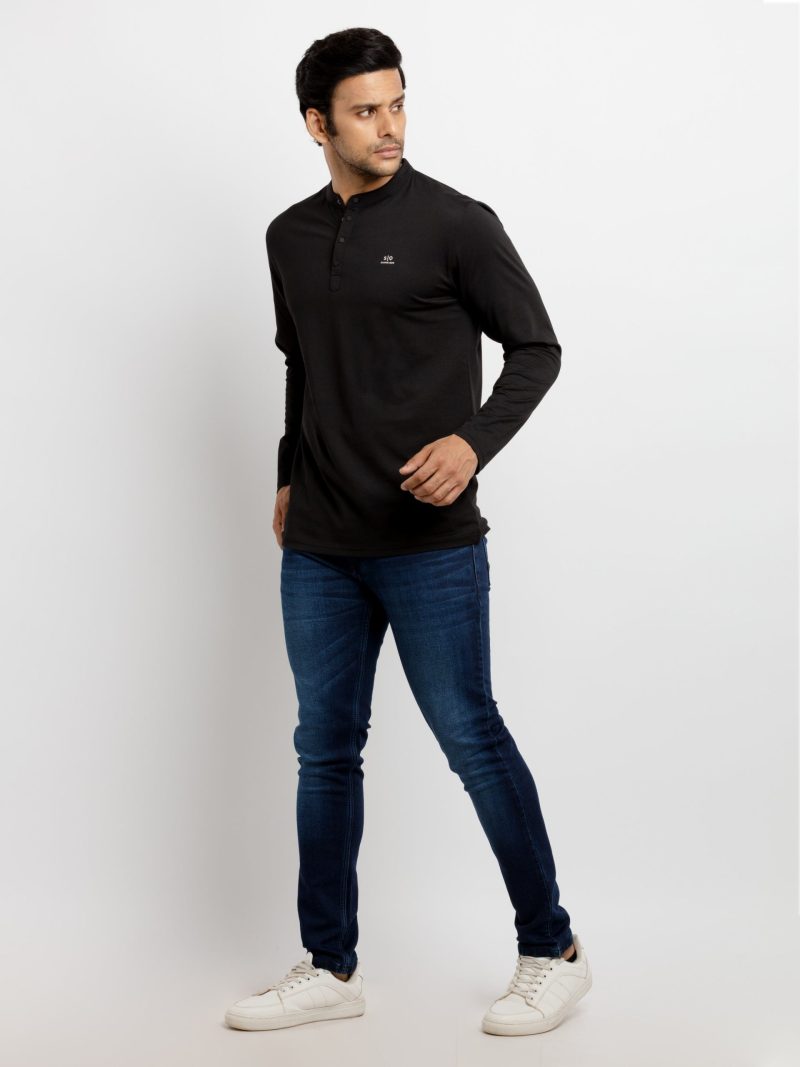 Mens Solid Regular Fit Polo