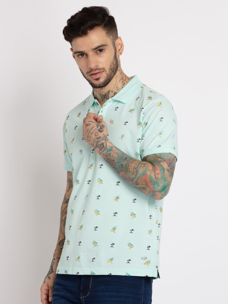 Status Quo Mens All Over Printed Polo T-Shirt