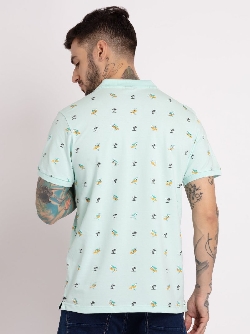 Status Quo Mens All Over Printed Polo T-Shirt