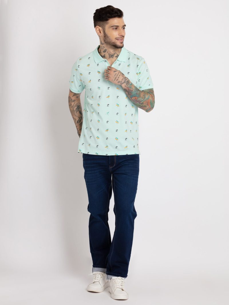 Status Quo Mens All Over Printed Polo T-Shirt