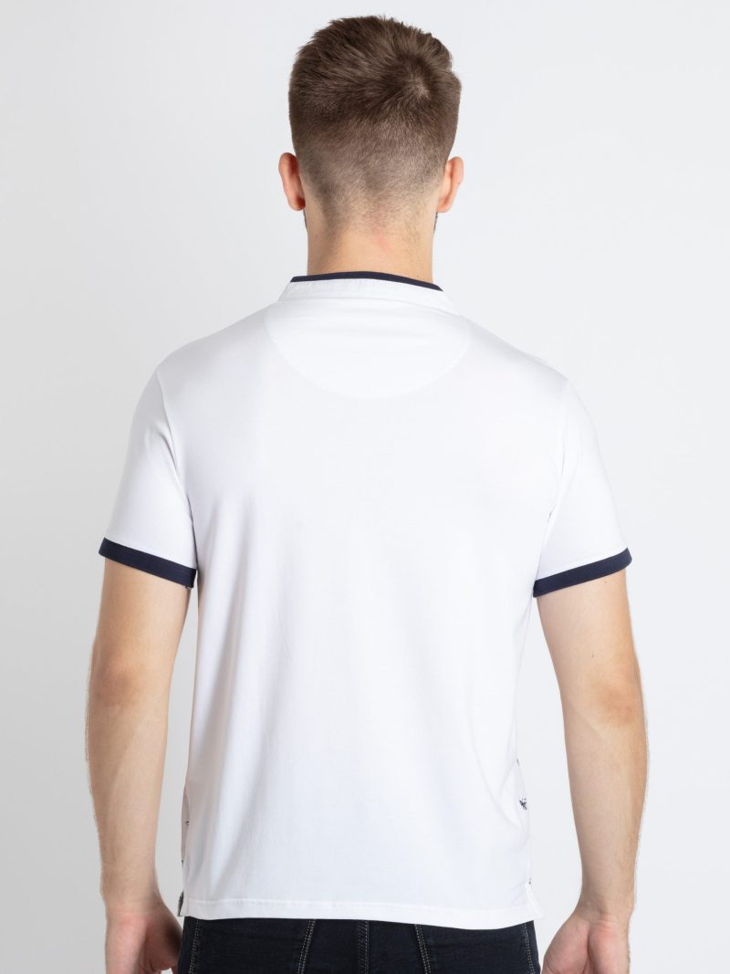 Status Quo Mens Printed Henley Neck T-Shirt