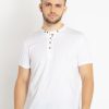 Mens Solid Henley Neck T-Shirt