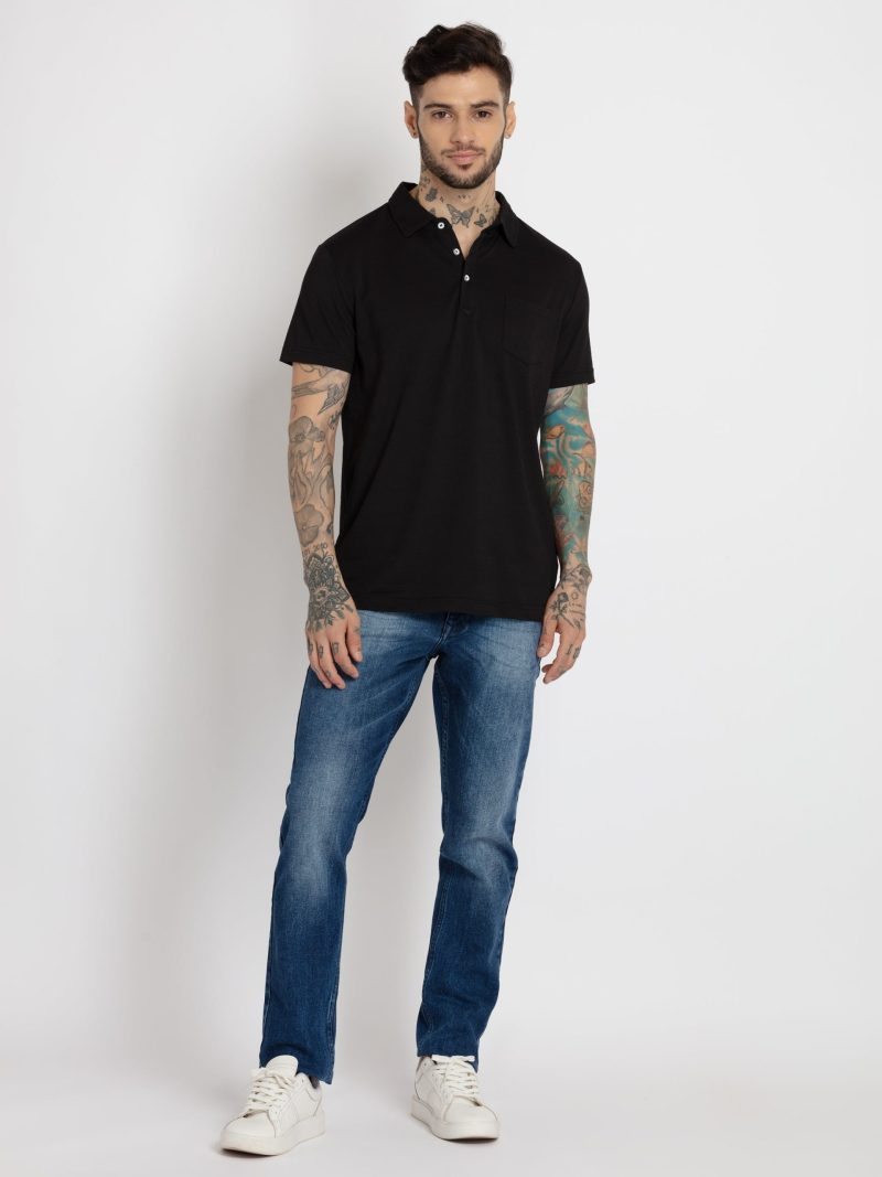 Status Quo Mens Solid Polo T-Shirt