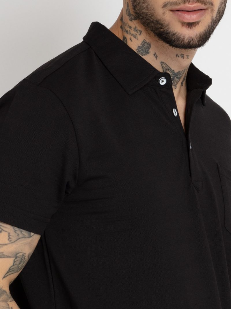 Status Quo Mens Solid Polo T-Shirt