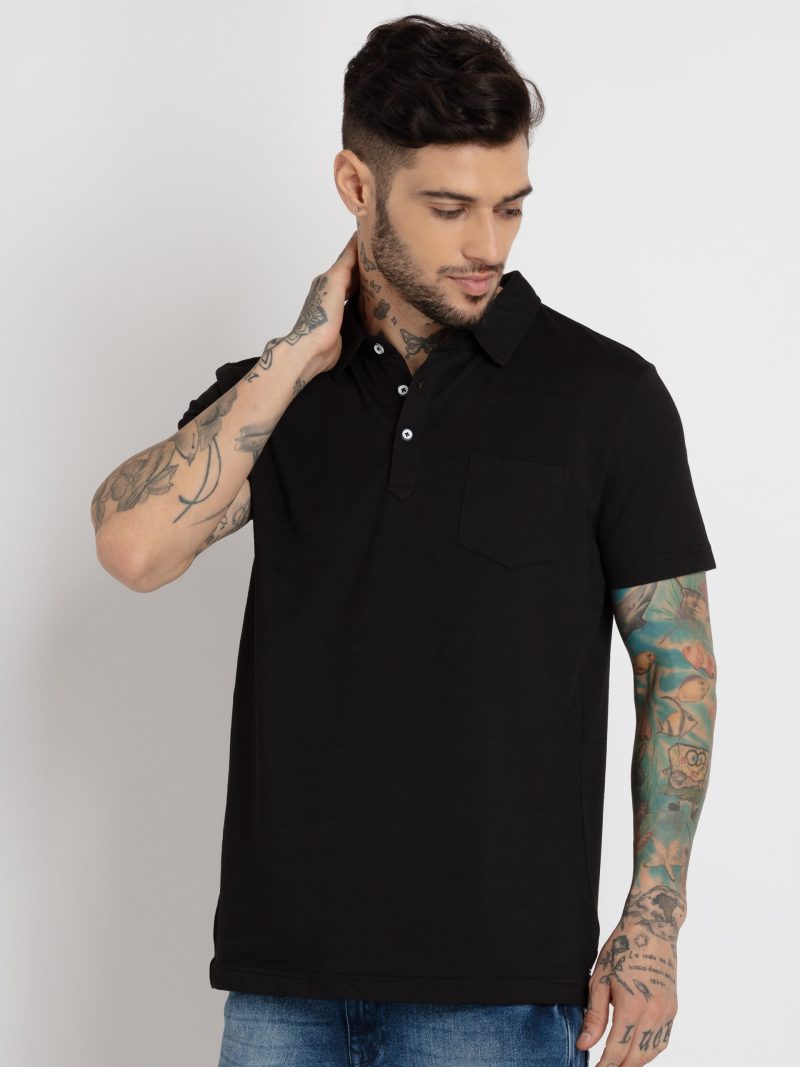 Status Quo Mens Solid Polo T-Shirt