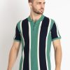 Status Quo Mens Striped Polo T-Shirt