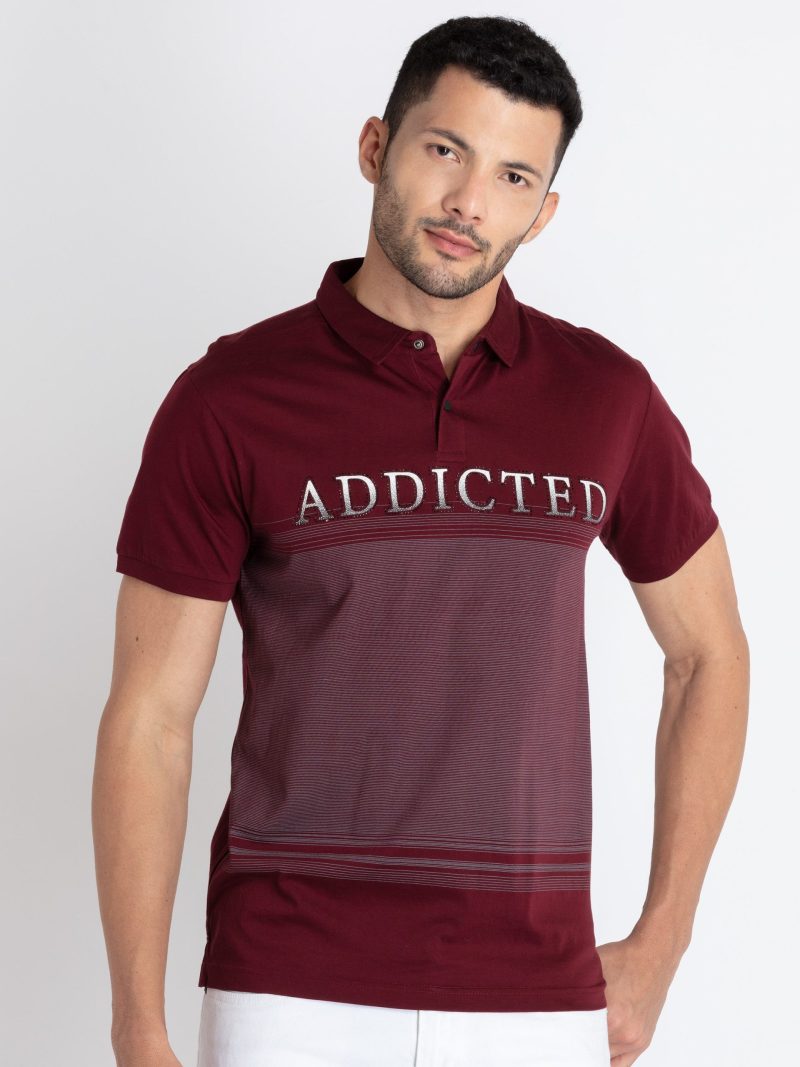 Status Quo Mens Printed Polo T-Shirt
