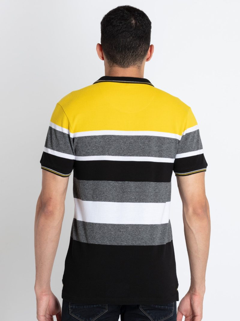 Mens Striped Polo T-Shirt