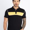 Mens Colourblock Polo T-Shirt