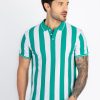 Status Quo Mens Striped Polo T-Shirt