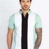 Mens Colourblock Polo T-Shirt