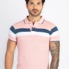 Mens Colourblock Polo T-Shirt