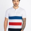 Mens Colourblock Polo T-Shirt
