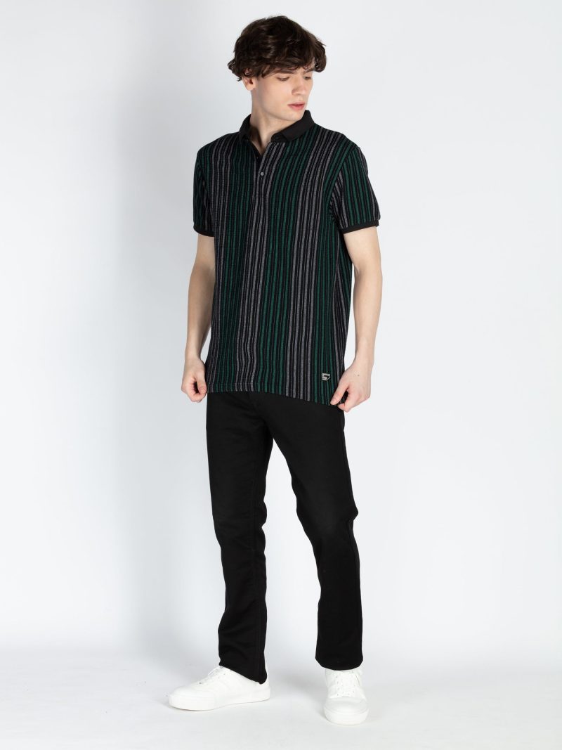 Mens Striped Polo T-Shirt