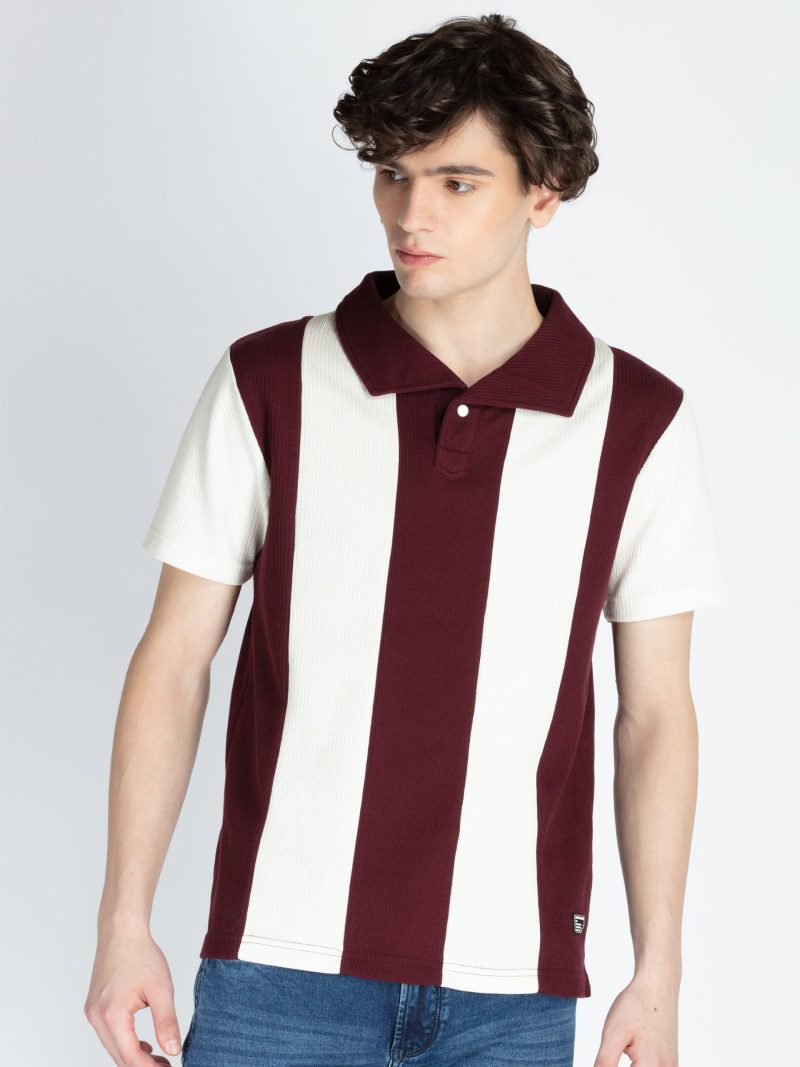 Mens Cut & Sew Polo T-Shirt
