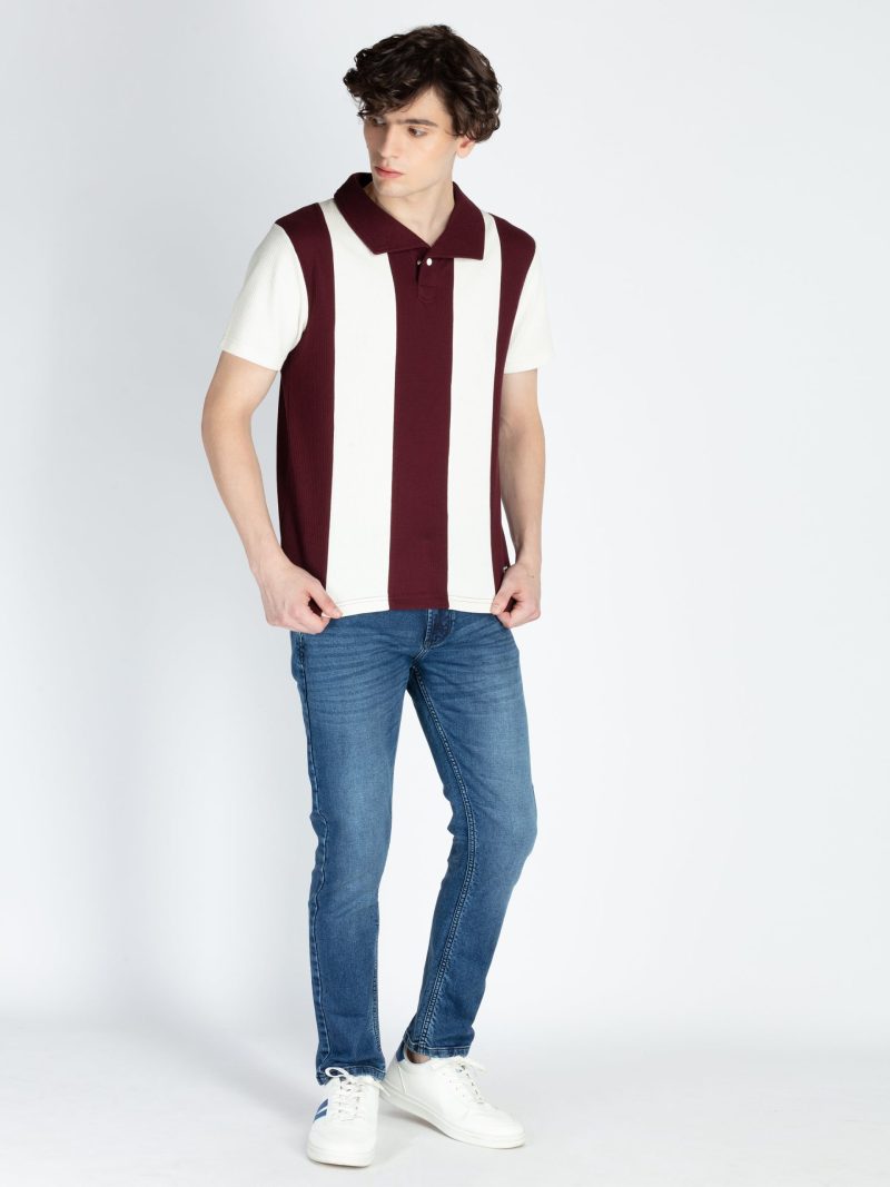 Mens Cut & Sew Polo T-Shirt