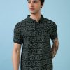 Status Quo Men'S Typography Printed Polo Collar Half Sleeves Regular Fit Tshirt
