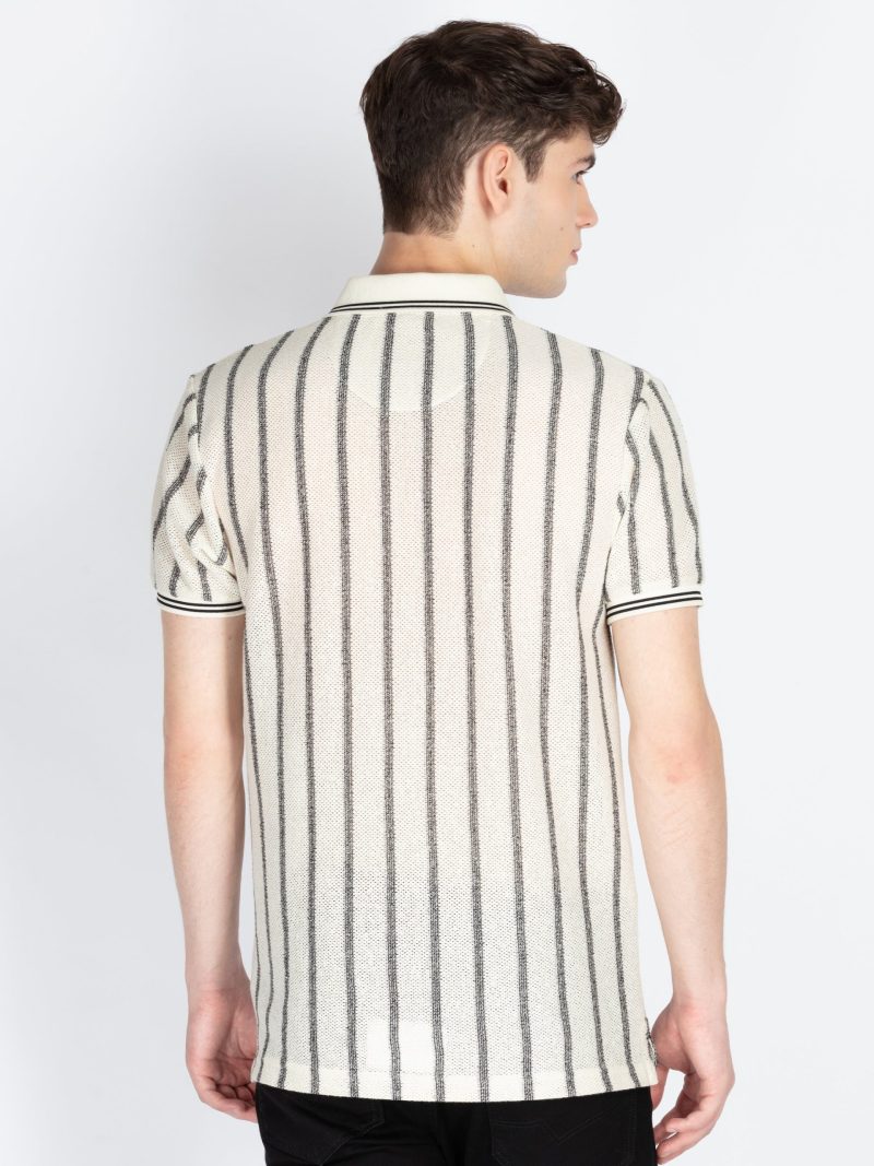 Mens Striped Polo T-Shirt