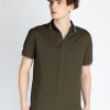 Mens Solid Regular Fit Polo T-Shirt