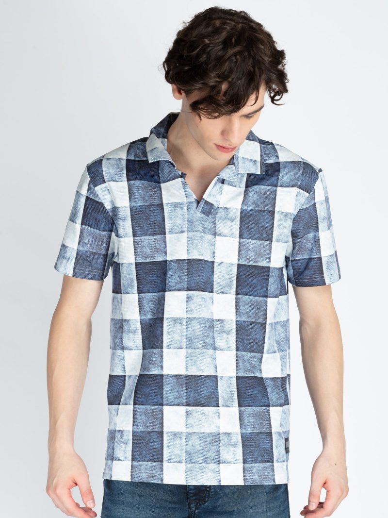 Mens All Over Printed Polo T-Shirt