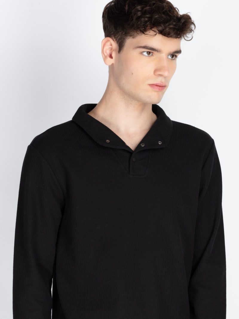 Mens Solid High Neck T-Shirt