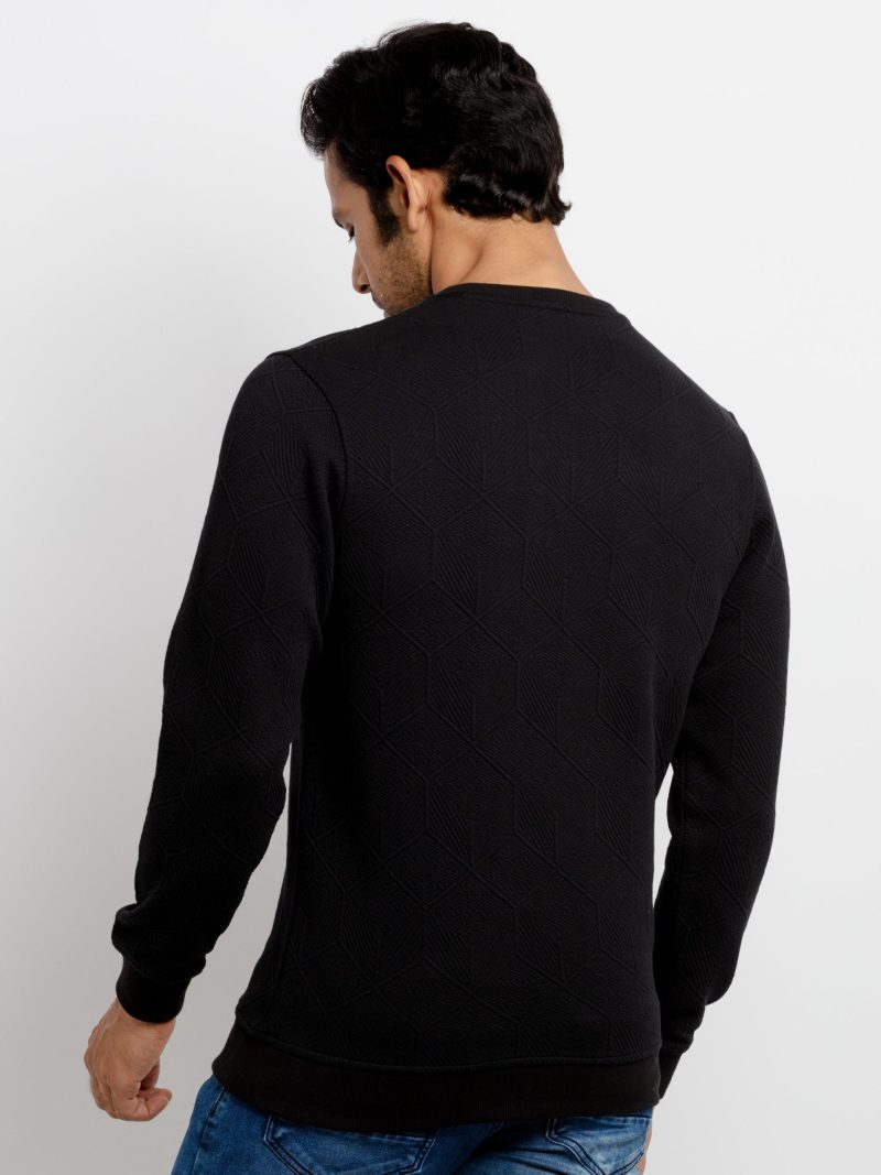 Mens Jacquard Lightweight Sweatshirt