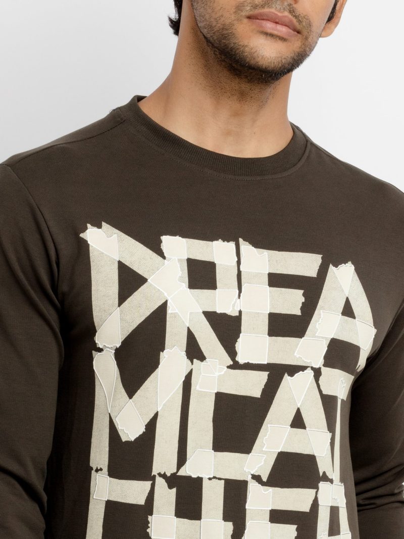 Mens Printed Lightweight Sweatshirt