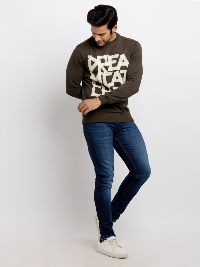 Mens Printed Lightweight Sweatshirt